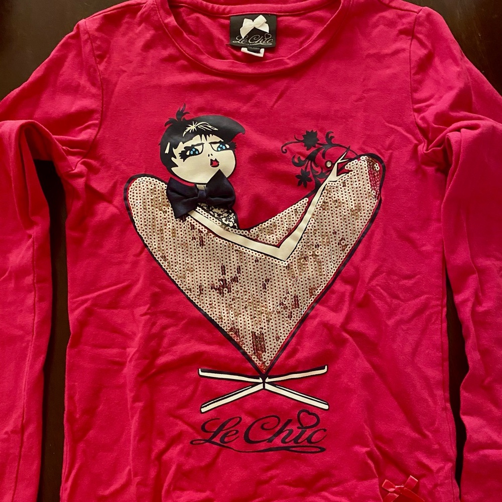 Le Chic Hot Pink Girly Tee